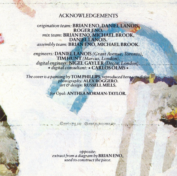 Buy Brian Eno : Thursday Afternoon (CD, Album) Online for a great