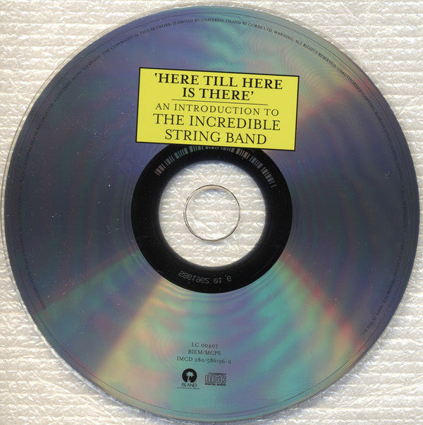 Buy The Incredible String Band : 'Here Till Here Is There' An ...