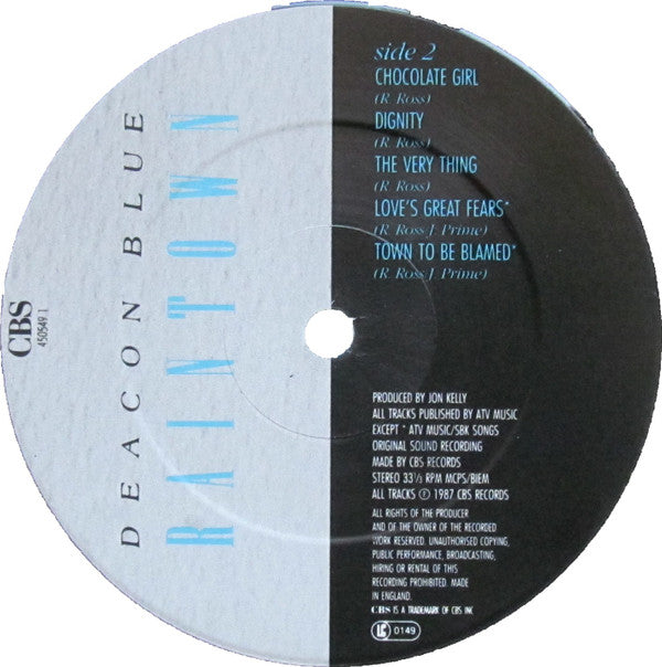 Deacon Blue ／Raintown 　UKオリジナルレコード Buy Deacon Blue : Raintown (LP, Album) Online for a great price