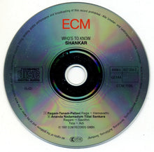 Load image into Gallery viewer, Shankar : Who's To Know (CD, Album, RE)
