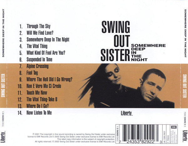 Buy Swing Out Sister : Somewhere Deep In The Night (CD, Album
