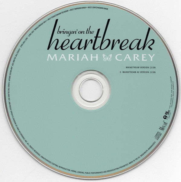 Buy Mariah Carey : Bringin On The Heartbreak (CD, Single, Promo