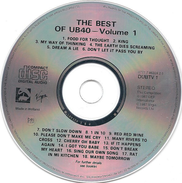 弓道 上達革命 Disc vol. 1・2 UB40 - Best Of, Vol. 1 and 2 - Amazon.com Music