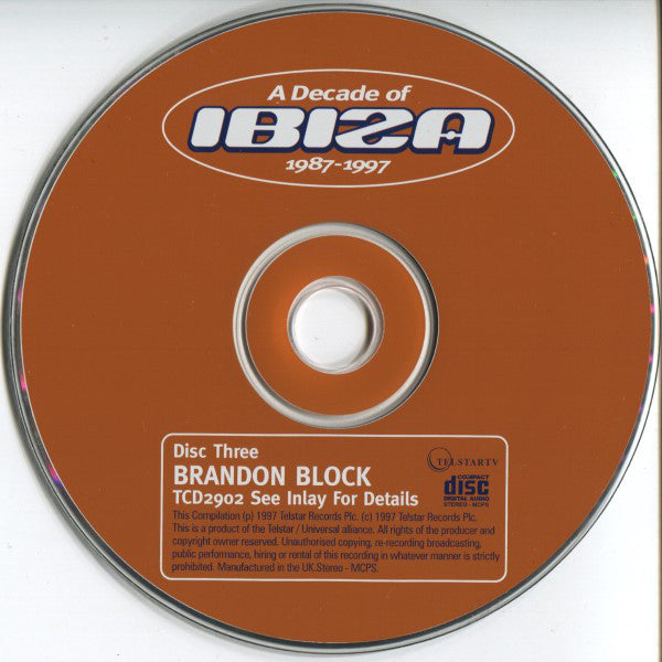 Buy Various : A Decade Of Ibiza 1987-1997 (3xCD, Mixed) Online for