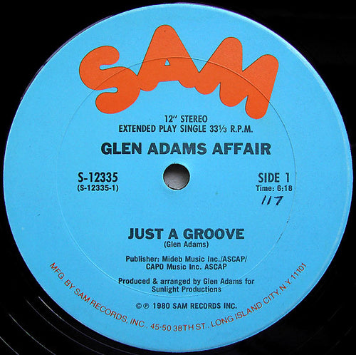Glen Adams Affair : Just A Groove (12