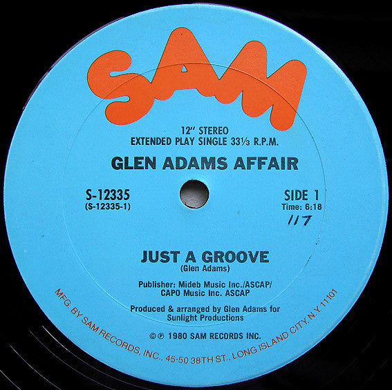 Glen Adams Affair : Just A Groove (12