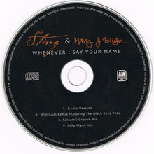 Load image into Gallery viewer, Sting &amp; Mary J Blige* : Whenever I Say Your Name (CD, Maxi)

