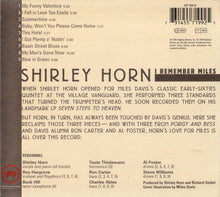 Load image into Gallery viewer, Shirley Horn : I Remember Miles (CD, Album)
