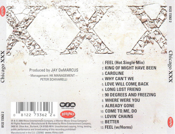 Buy Chicago (2) : Chicago XXX (CD, Album) Online for a great price