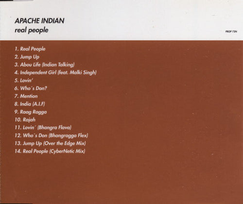 Apache Indian : Real People (CD, Album, Promo)
