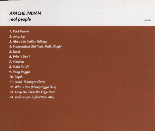 Apache Indian : Real People (CD, Album, Promo)
