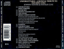Load image into Gallery viewer, Johnny Mathis With Special Guest Natalie Cole : Unforgettable: A Musical Tribute To Nat King Cole (CD, Album, RE)
