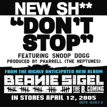 Load image into Gallery viewer, Beanie Sigel Featuring Snoop Dogg : Don&#39;t Stop (CD, Single, Promo)
