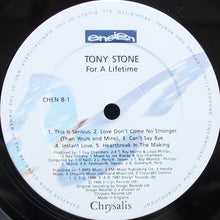 Load image into Gallery viewer, Tony Stone : For A Lifetime (LP, Album)
