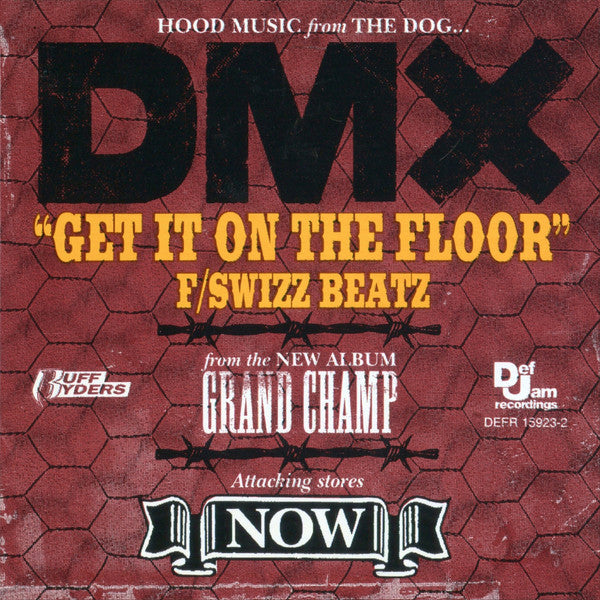 DMX : Get It On The Floor (CD, Single, Promo)