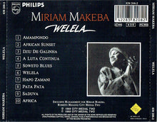 Load image into Gallery viewer, Miriam Makeba : Welela (CD, Album)
