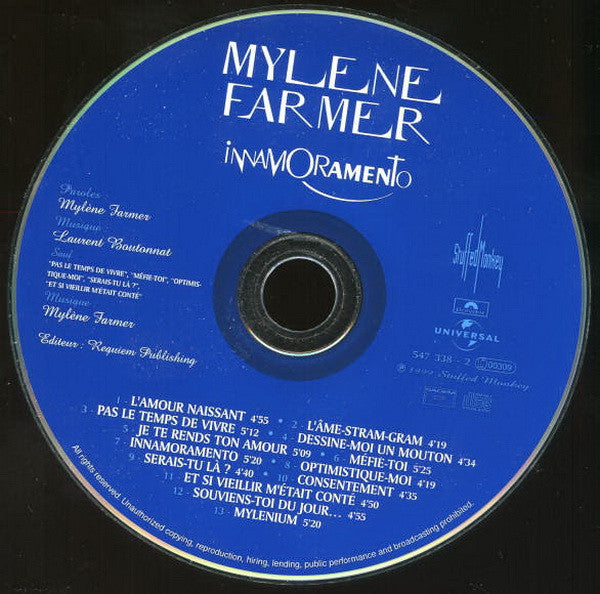 Buy Mylene Farmer* : Innamoramento (CD, Album) Online for a great
