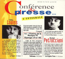 Load image into Gallery viewer, Eddy Louiss &amp; Michel Petrucciani : Conférence De Presse... L&#39;Intégrale (2xCD, Album, Comp)
