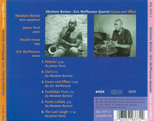 Load image into Gallery viewer, Abraham Burton - Eric McPherson Quartet : Cause And Effect (CD, Album)
