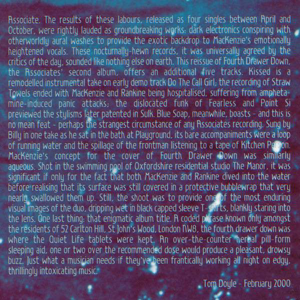 Buy Associates* : Fourth Drawer Down (CD, Album, Comp, RE, RM, Son