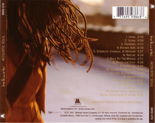 Buy India.Arie : Acoustic Soul (CD, Album, Club) Online for a