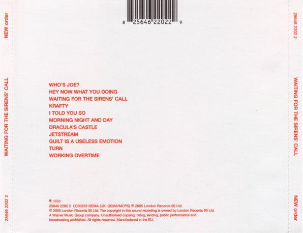 Buy New Order : Waiting For The Sirens' Call (CD, Album) Online