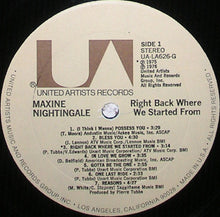 Load image into Gallery viewer, Maxine Nightingale : Right Back Where We Started From (LP, Album, Res)
