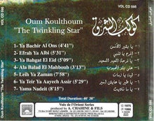Load image into Gallery viewer, Oum Koulthoum* : كوكب الشرق   The Twinkling Star (CD, Album, RE)
