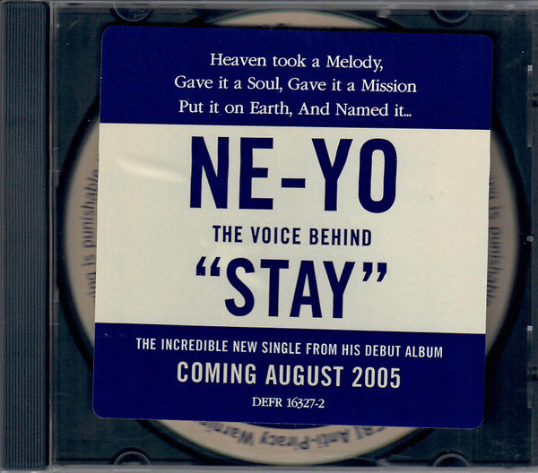 Ne-Yo Featuring Peedi Peedi : Stay (CD, Single, Promo)