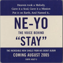 Load image into Gallery viewer, Ne-Yo Featuring Peedi Peedi : Stay (CD, Single, Promo)

