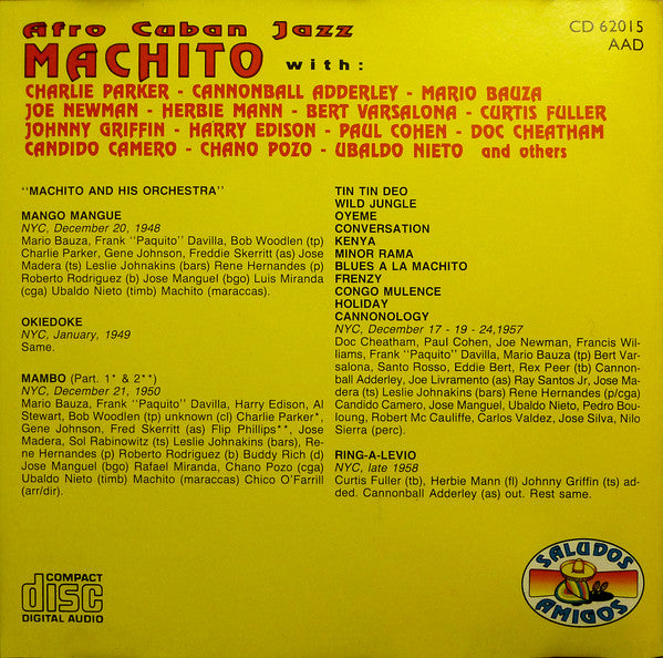 Buy Machito : Afro Cuban Jazz, Mambo In Jazz (CD, Comp) Online for