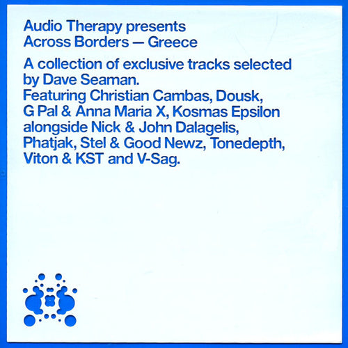 Various : Audio Therapy Presents Across Borders - Greece (CD, Comp, Sup)