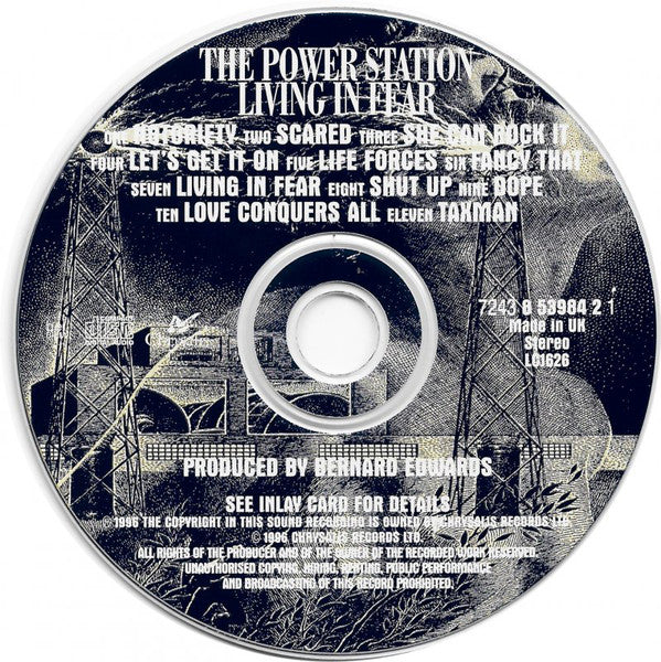 Buy The Power Station : Living In Fear (CD, Album) Online for a