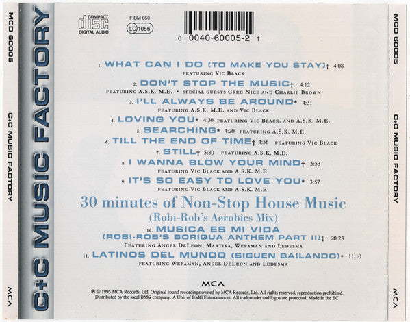 Buy C+C Music Factory* : C+C Music Factory (CD, Album) Online for