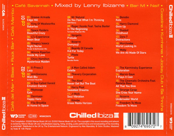 Buy Various : Chilled Ibiza III (2xCD, Mixed) Online for a great