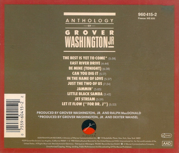 Buy Grover Washington, Jr. : Anthology Of Grover Washington Jr Buy Grover Washington, Jr. : Anthology Of Grover Washington Jr