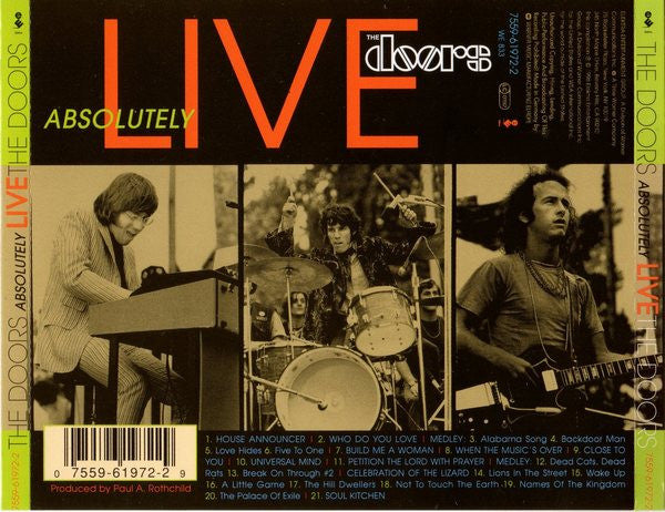Buy The Doors : Absolutely Live (CD, Album, RE, RM) Online for a