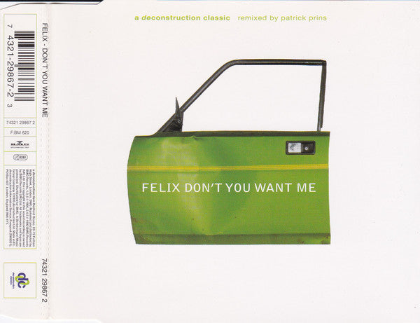 Felix : Don't You Want Me (CD, Single)