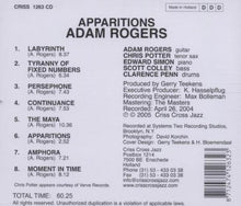 Load image into Gallery viewer, Adam Rogers (2) : Apparitions (CD, Album)
