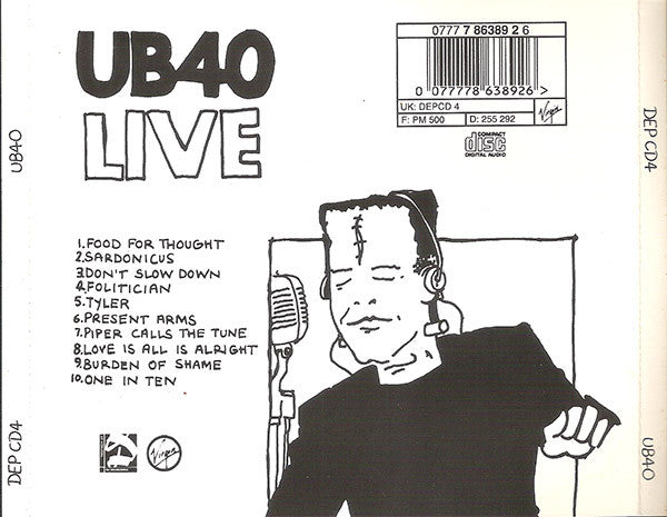 【中古】「非常に良い」［CD］Ub40 [Analog] Buy UB40 : Live (CD, Album) Online for a great price – Disc Jockey