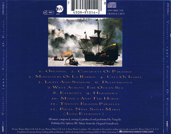 Buy Vangelis : 1492 – Conquest Of Paradise (Music From The