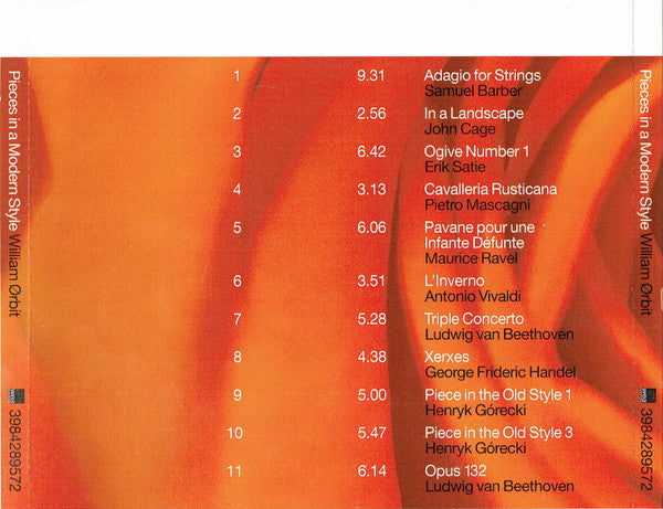 Buy William Ørbit* : Pieces In A Modern Style (CD, Album) Online