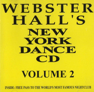 DJ John Suliga : Webster Hall's New York Dance CD Volume 2 (CD, Comp, Mixed)