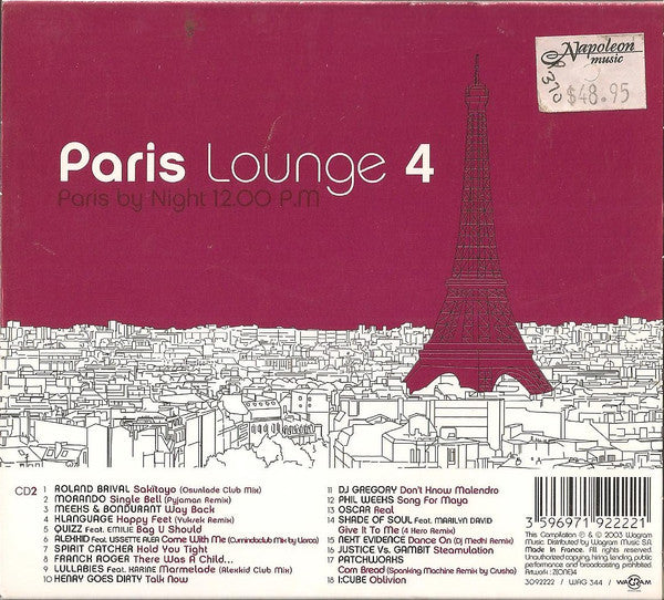 Buy Various : Paris Lounge 4 (2xCD, Comp) Online for a great price