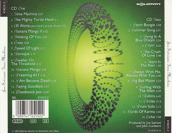 Buy Joe Satriani : Time Machine (CD, Album + CD) Online for a