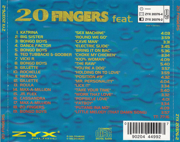その他 20 Special Fingers [CD] Buy 20 Fingers : 20 Fingers (CD, Album) Online for a great price