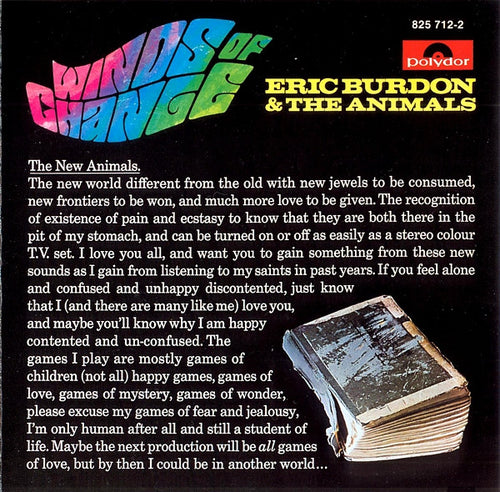 Eric Burdon & The Animals : Winds Of Change (CD, Album, RE)