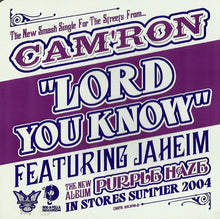 Load image into Gallery viewer, Cam&#39;ron Featuring Jaheim : Lord You Know (CD, Single, Promo)
