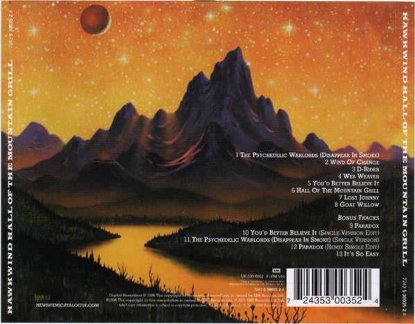 Buy Hawkwind : Hall Of The Mountain Grill (CD, Album, RE, RM
