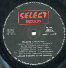 Load image into Gallery viewer, Jacques Kodjian Et Son Ensemble : Mélodies Armeniennes (LP, Album)
